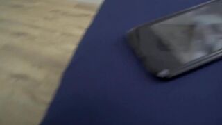 Blonde MILF stepmother tasting and fucking stepsons hard cock